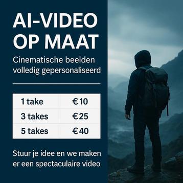 Cinematische AI-video op maat  beschikbaar voor biedingen