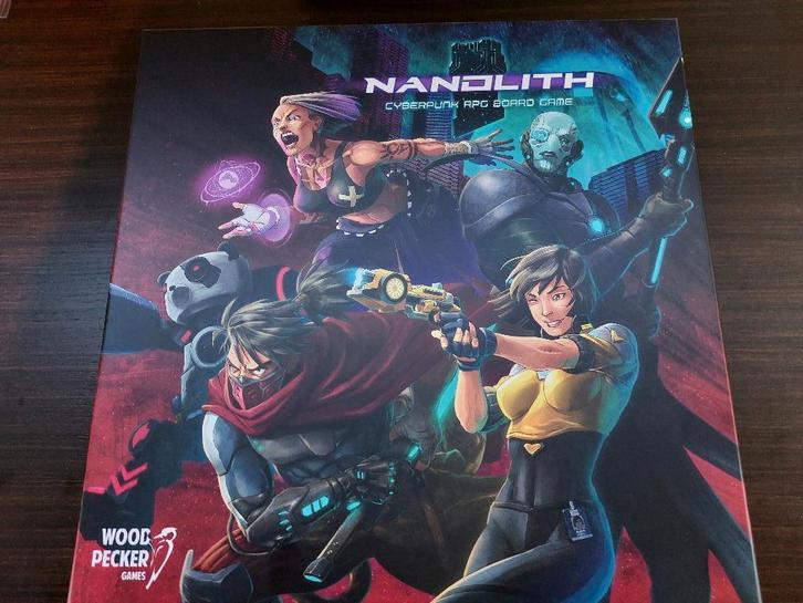 Nanolith - Cyberpunk RPG board game, Hobby en Vrije tijd, Gezelschapsspellen | Bordspellen, Zo goed als nieuw, Een of twee spelers