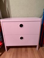 Commode rose 2 tiroirs enfant, Enfants & Bébés, Enlèvement, Comme neuf, Commode