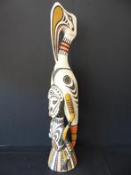 statue de calao et 2 figures d'ancêtre avec oiseau, Antiquités & Art, Art | Sculptures & Bois, Envoi
