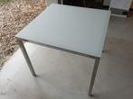 IKEA Torsby tafeltje glazen blad 85x85x75 cm, Huis en Inrichting, Ophalen, Gebruikt, 50 tot 100 cm, 75 cm of meer