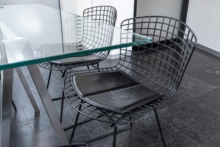 Harry Bertoia Side Chairs voor Knoll, Maison & Meubles, Chaises, Utilisé, Métal, Noir, Enlèvement