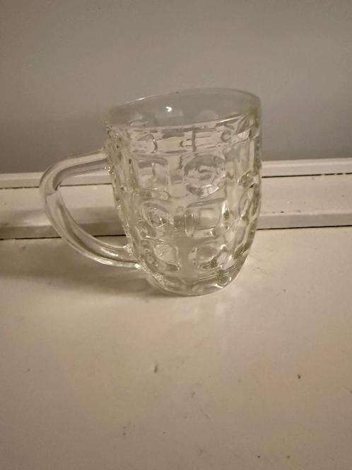 Bierglas met handvat, Verzamelen, Glas en Drinkglazen, Zo goed als nieuw, Bierglas, Ophalen of Verzenden
