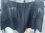 Sisley short zwart/ leren franjes M42 Nieuw, Maat 38/40 (M), Kort, Zwart, Sisley