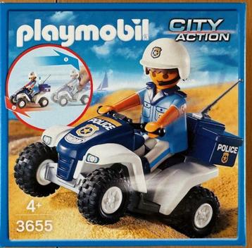 Playmobil NEUF 2 Boîtes ! 3655 Policier/Quad disponible aux enchères