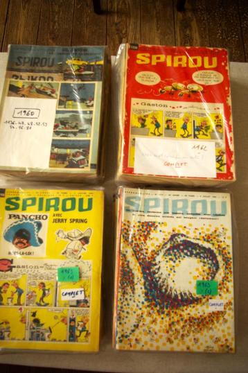 Spirou magazines année 1962 1963 complètes + autres années beschikbaar voor biedingen