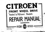 citroen traction avant repair manual werkboek, Ophalen of Verzenden