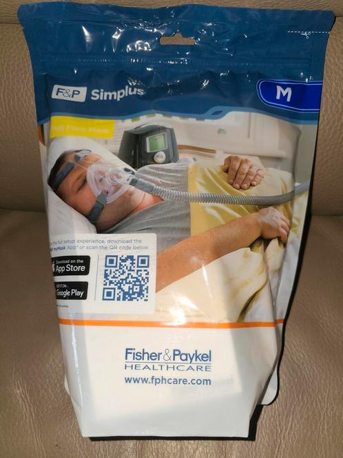 F&P Simplus Full Face Cpap Masker nieuw (M), Elektronische apparatuur, Onderdelen en Toebehoren, Nieuw, Ophalen of Verzenden