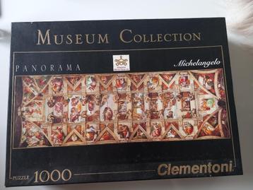 Puzzel 1000 stukken Michelangelo Kunst Panorama Puzzle, Ophalen of Verzenden, 500 t/m 1500 stukjes
