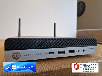 Win 11 HP EliteDesk i5 6x4.10Gz 16GB 1TB 4K Office 2021 WiFi beschikbaar voor biedingen