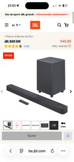 Bar de son jbl, TV, Hi-fi & Vidéo, Enlèvement, Comme neuf