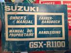 Owner’s manual Suzuki GSXR-1100 1986-, Ophalen of Verzenden, Suzuki