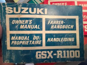 Owner’s manual Suzuki GSXR-1100 1986- beschikbaar voor biedingen