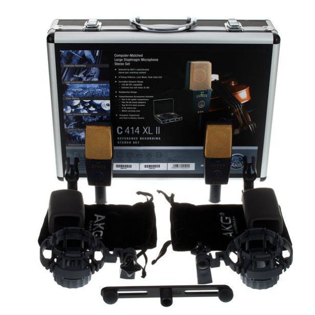 AKG C414 XLII Matched Pair (stereoset), Muziek en Instrumenten, Microfoons, Zo goed als nieuw, Instrumentmicrofoon, Ophalen of Verzenden