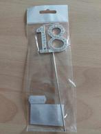 Diamanten taarttopper '18', Ophalen of Verzenden, Nieuw, Taarten, Versiering