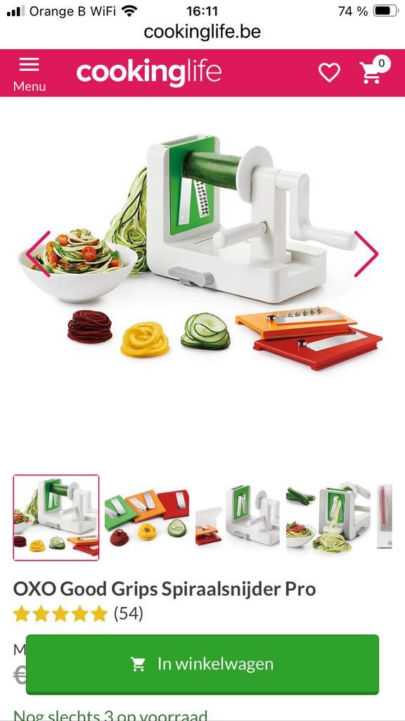 Spirelizer électroménager découpe légumes, Huis en Inrichting, Keuken | Complete keukens, Zo goed als nieuw, Ophalen