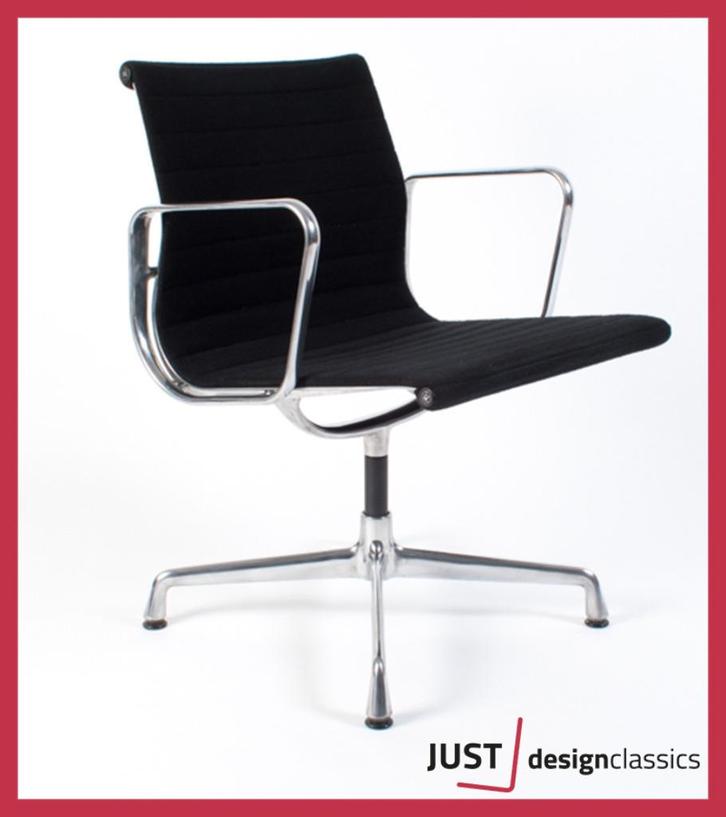 Vitra Eames ea108 Zwart Hopsak Gepolijst (voorraad:4), Huis en Inrichting, Stoelen, Gebruikt, Zwart, Ophalen of Verzenden
