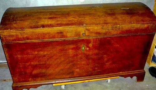 Antieke eiken koffer, Antiek en Kunst, Antiek | Meubels | Kasten, Ophalen
