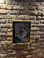 Schilderij – Bloemenstilleven in vaas, Ophalen of Verzenden