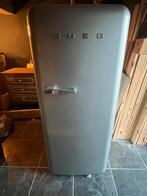 Réfrigérateur Silver Smeg, Electroménager, Enlèvement ou Envoi, Avec compartiment congélateur, 140 à 160 cm, Utilisé