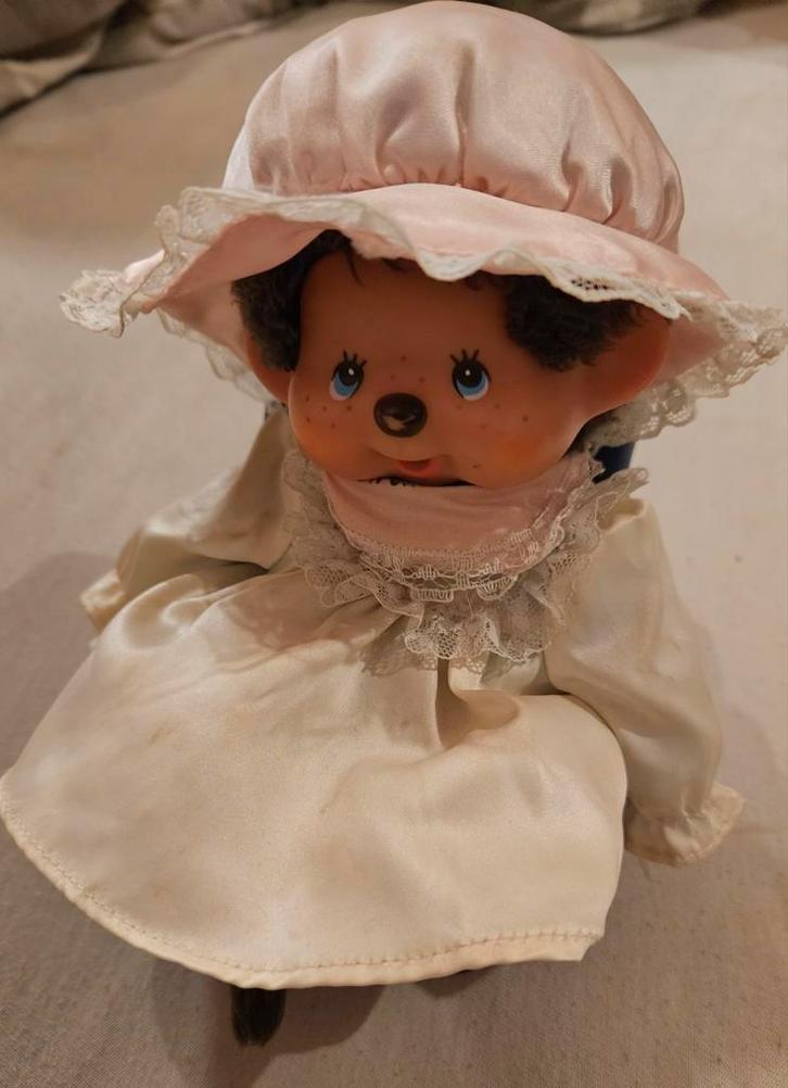 Poupée en peluche Monchichi Sekiguchi en forme de singe 1974, Collections, Poupées, Comme neuf, Poupée, Enlèvement ou Envoi