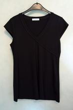 Lange zwarte zwangerschaps T-shirt korte mouwen (Zerotonine), Kleding | Dames, Maat 38/40 (M), Zwart, Gedragen, Zerotonine