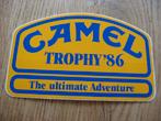 Vintage Sticker Camel Trophy '86 The ultimate Adventure, Verzamelen, Rookartikelen, Aanstekers en Luciferdoosjes, Ophalen of Verzenden