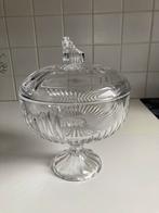 Glazen sierschaal, Huis en Inrichting, Woonaccessoires | Stolpen, Ophalen, Zo goed als nieuw
