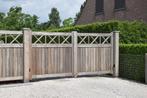 Poort Imperial: 180 x 300, Nieuw, Goedkooptuinhuis, Tuinpoort, draaipoort, padouk hout, afsluiting, Verzenden