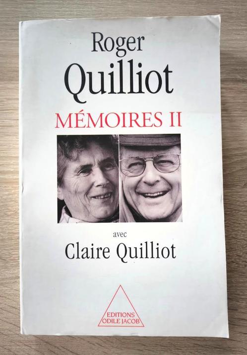 Mémoires II. QUILLIOT Roger, QUILLOT Claire. Envoi / Ddicace, Boeken, Politiek en Maatschappij, Gelezen, Politiek en Staatkunde