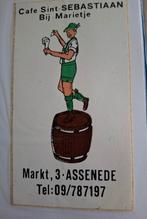 F Sticker café Sint Sebastiaan bij Marietje Assenede, Ophalen of Verzenden, Zo goed als nieuw, Bedrijf of Vereniging