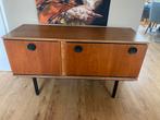 Vintage lowboard platenkast dressoir tvkast teak jaren 60, Huis en Inrichting, Ophalen