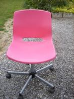Chaise de bureau en plastic très robuste, Ophalen, Zo goed als nieuw, Roze, Bureaustoel