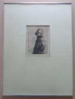 DRIES VAN DEN BROECK / MEISJESPORTRET / ETS / 60x46cm KADER, Antiek en Kunst, Ophalen of Verzenden