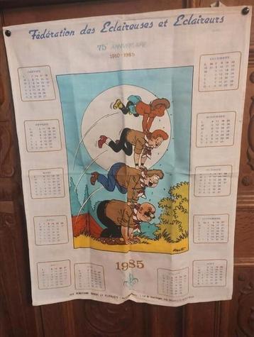 chick bill : 1985, scouts kalender op doek. beschikbaar voor biedingen