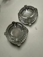 2 retro glazen voetjes kachel radiator, Antiek en Kunst, Ophalen