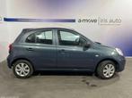 Nissan Micra 1.2I | BLUETOOTH | AIRCO. | RADIO (bj 2011), Auto's, Stof, Zwart, 1198 cc, Zilver of Grijs