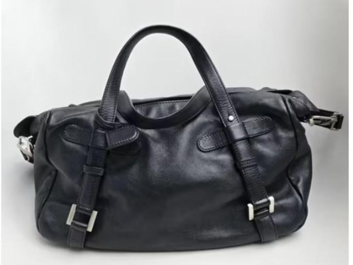Delvaux St Germain zwarte handtas, Handtassen en Accessoires, Tassen | Damestassen, Gebruikt, Handtas, Zwart, Ophalen of Verzenden