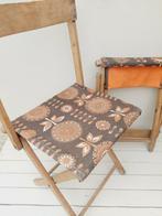 Vintage houten klapstoelen/campingstoelen, set van 2, Tuin en Terras, Ophalen of Verzenden, Zo goed als nieuw, Hout, Stapelbaar