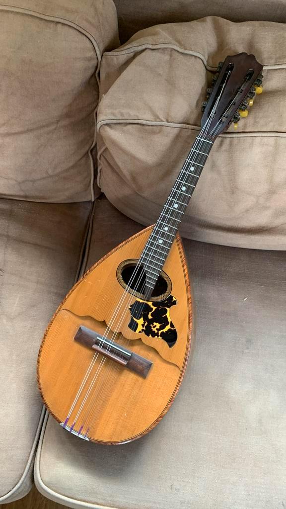Mandoline double table type Gelas, Muziek en Instrumenten, Snaarinstrumenten | Mandolines, Gebruikt, Ophalen of Verzenden