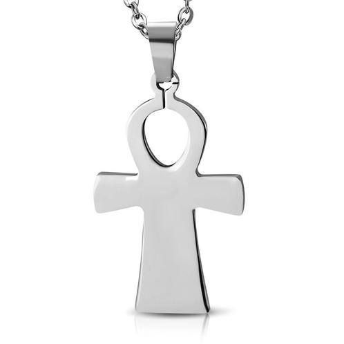 Pendentif croix Anch Ankh en acier inoxydable, Bijoux, Sacs & Beauté, Pendentifs, Neuf, Enlèvement ou Envoi