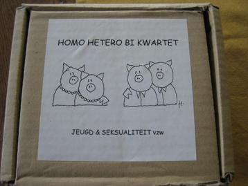 Educatief spel - lesmateriaal "Homo Hetero Bi kwartest"  beschikbaar voor biedingen