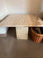 Marmeren bijzettafel, Huis en Inrichting, Ophalen, Zo goed als nieuw, Vierkant
