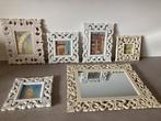 Lot de 6 cadres tres dėco en bois sculpté dont miroir, Enlèvement, Utilisé, Bois