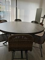 Tafel met 6 stoelen, Huis en Inrichting, Tafels | Eettafels, Ophalen, Zo goed als nieuw