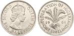 Nigéria 1 shilling 1961 Elizabeth II, Envoi, Nigeria, Monnaie en vrac