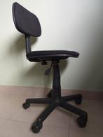 Bureaustoel zwart met wielen, Comme neuf, Noir, Chaise de bureau, Enlèvement