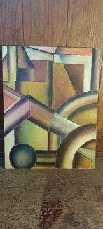 Schilderij gesigneerd Serge Montegnies, 35x45, n550, Antiek en Kunst, Ophalen