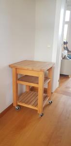 Meubels van beukenhout - houtblok op wielen, Ophalen, Gebruikt, Overige houtsoorten