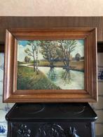 Ancien tableau, huile sur toile, paysage, Antiquités & Art, Art | Peinture | Classique, Enlèvement